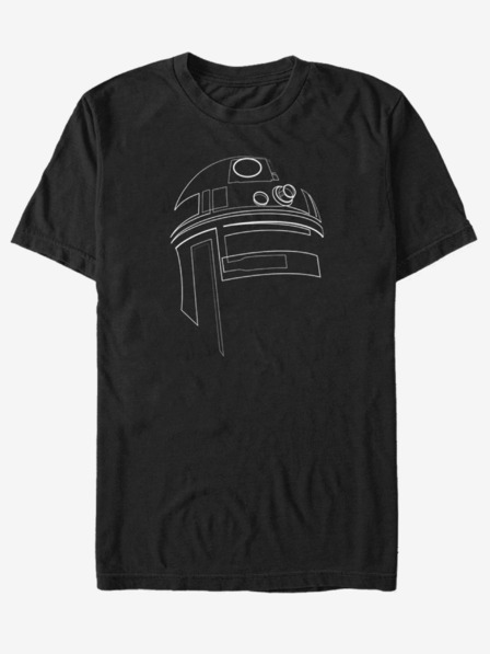 ZOOT.Fan Černé unisex tričko ZOOT.Fan Star Wars Simple R2D2