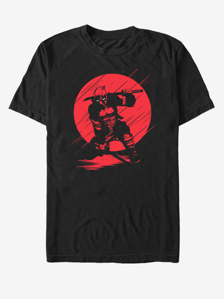ZOOT.Fan Černé unisex tričko Marvel Silhouette Deadpool