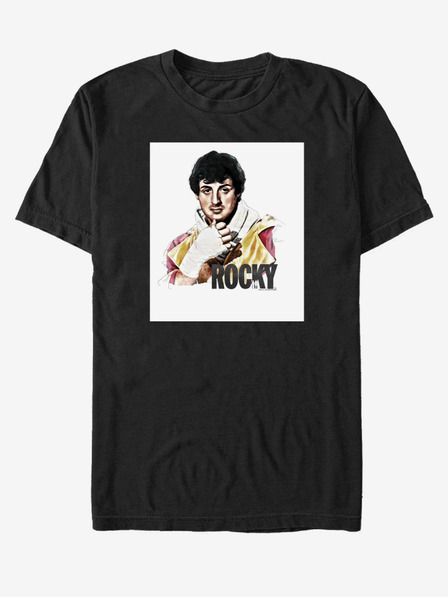 ZOOT.Fan Černé unisex tričko ZOOT.Fan Rocky Pose