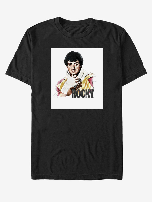 ZOOT.Fan Černé unisex tričko ZOOT.Fan Rocky Pose