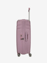 Travelite Růžový dámský cestovní kufr Travelite Elvaa 4w L Rosé