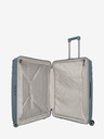 Travelite Šedomodrý cestovní kufr Travelite Elvaa 4w L