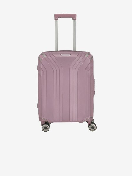 Travelite Růžový dámský cestovní kufr Travelite Elvaa 4w S Rosé