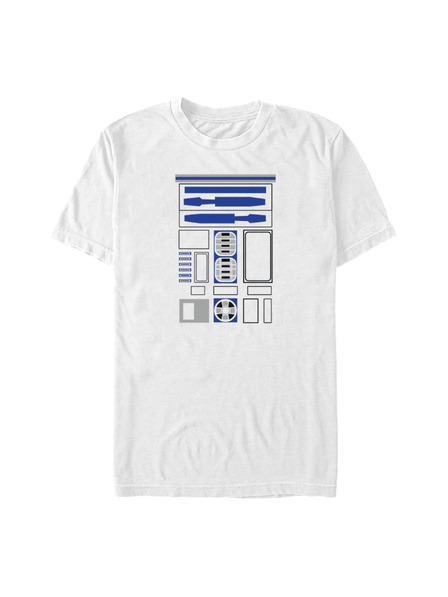 ZOOT.Fan Bílé pánské tričko Star Wars R2 Uniform