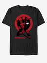 ZOOT.Fan Černé unisex tričko Marvel Samurai Deadpool