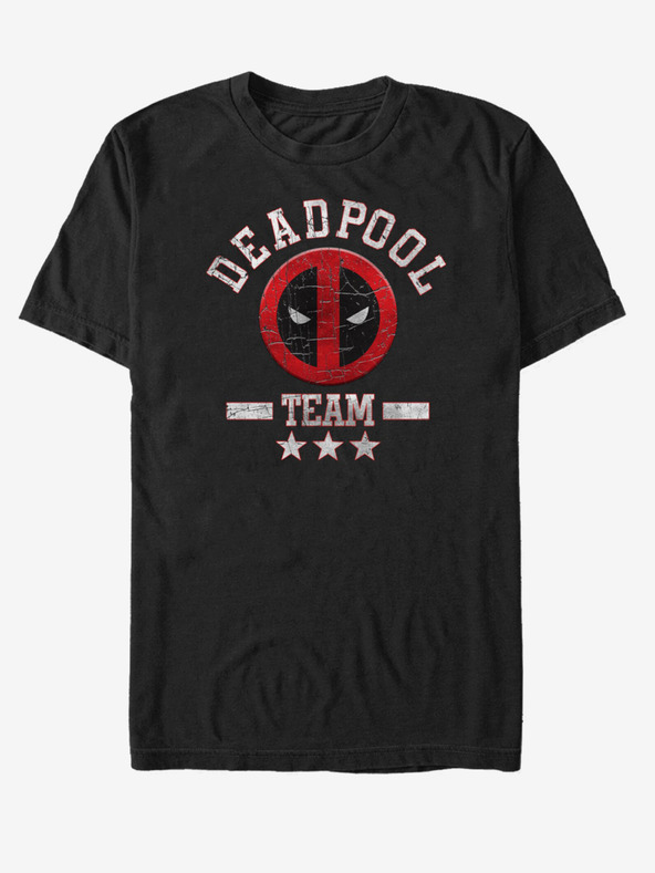 ZOOT.Fan Černé unisex tričko Marvel Deadpool Team Stuff