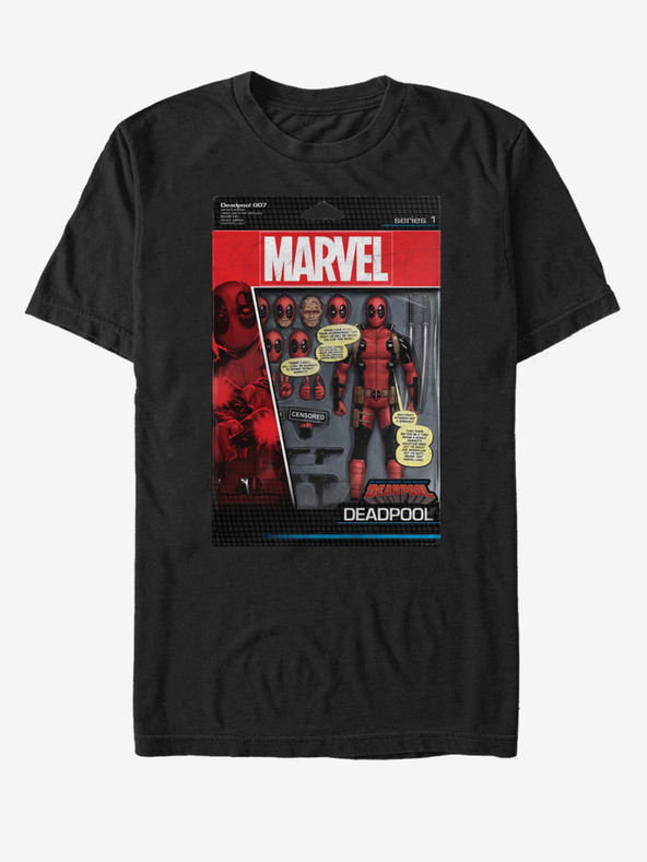 ZOOT.Fan Černé unisex tričko Marvel DeadPool Toy Soldier