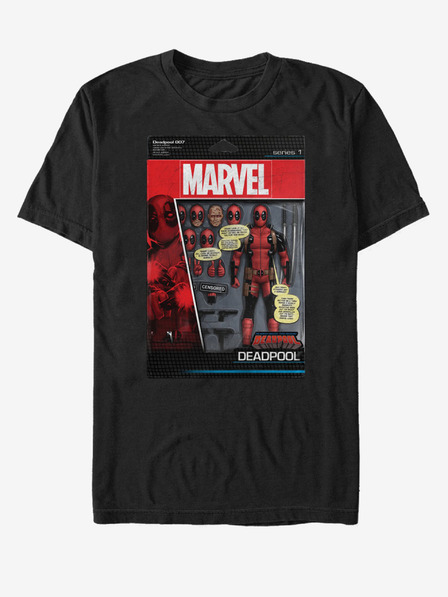 ZOOT.Fan Černé unisex tričko Marvel DeadPool Toy Soldier
