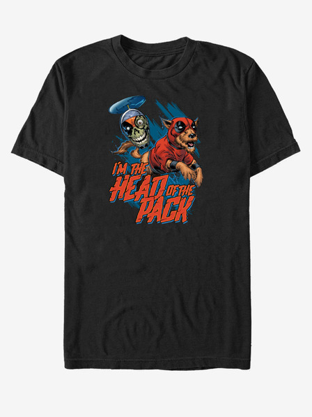 ZOOT.Fan Černé unisex tričko Marvel Head Pack