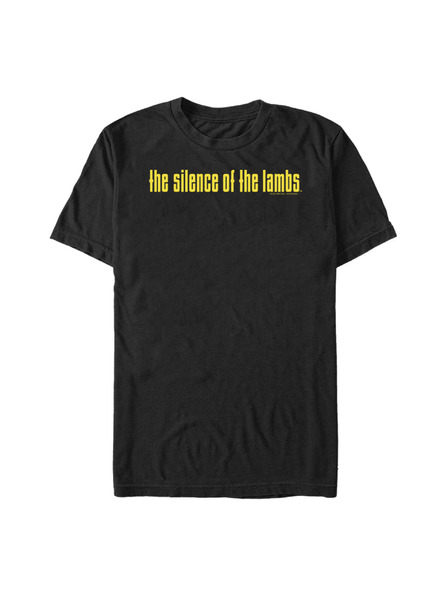 ZOOT.Fan Černé pánské tričko MGM The Silence Of The Lambs Yellow Logo