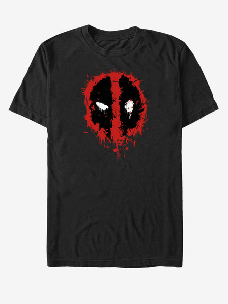 ZOOT.Fan Černé unisex tričko Marvel Deadpool Splatter Icon