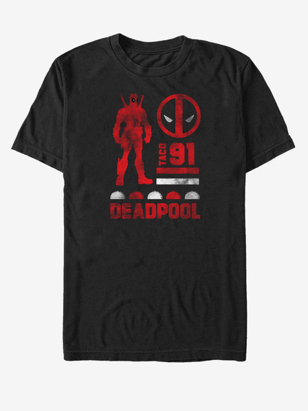 ZOOT.Fan Černé unisex tričko Marvel Deadpool Sil