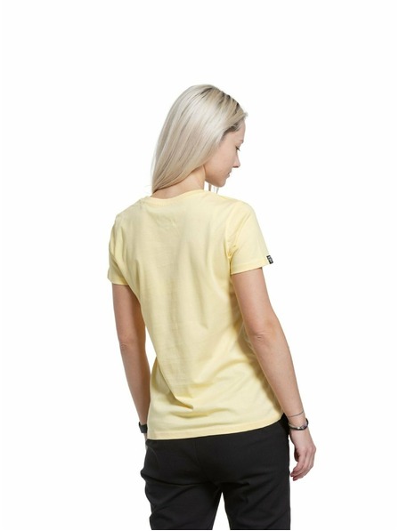 Meatfly Meatfly dámské tričko Ladies MF Logo Light Yellow | Žlutá | Velikost XS | 100% bavlna