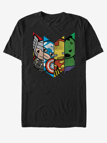 ZOOT.Fan Černé unisex tričko Marvel Chevron Avenge