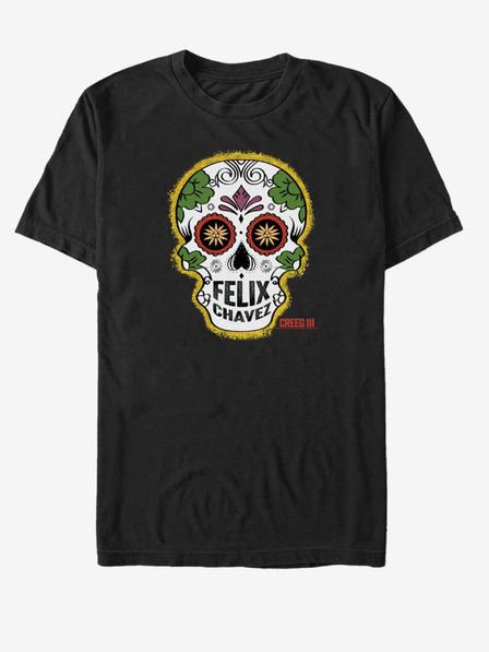 ZOOT.Fan Černé unisex tričko ZOOT.Fan MGM Chavez Skull