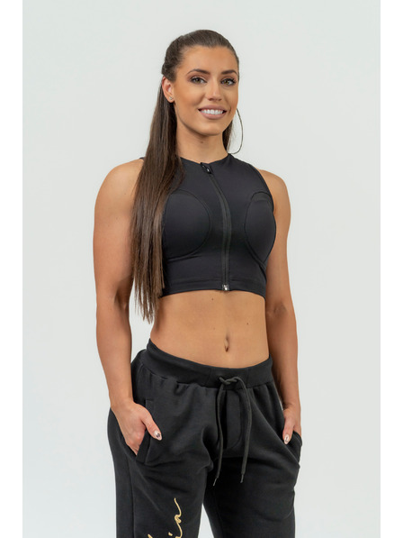 Nebbia NEBBIA Dámský crop top s vysokou podporou INTENSE Mesh 842 Nebbia