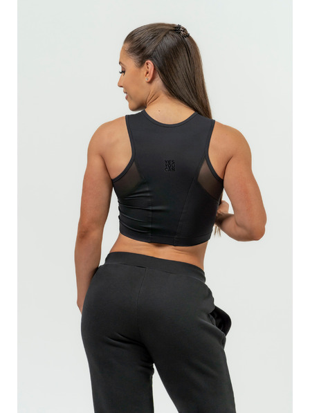 Nebbia NEBBIA Dámský crop top s vysokou podporou INTENSE Mesh 842 Nebbia