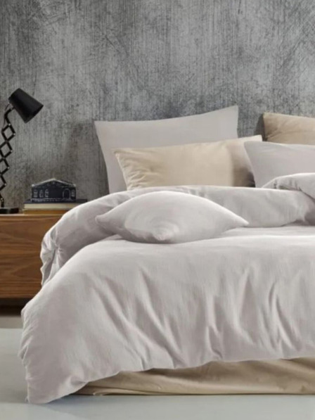 Kvalitex Mušelínové povlečení 140x200, 70x90cm smetanové Kvalitex