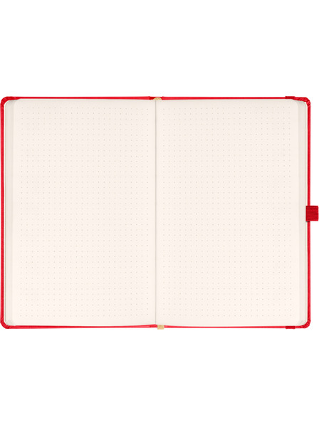 NOTIQUE NOTIQUE Notes Aprint, červený, tečkovaný, 15 x 21 cm BAAGL