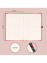NOTIQUE NOTIQUE Notes Aprint, červený, tečkovaný, 15 x 21 cm BAAGL