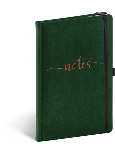 NOTIQUE NOTIQUE Notes Samet Typo, linkovaný, 13 × 21 cm BAAGL