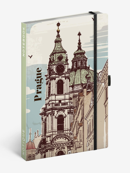 NOTIQUE NOTIQUE Notes Praha, linkovaný, 13 x 21 cm