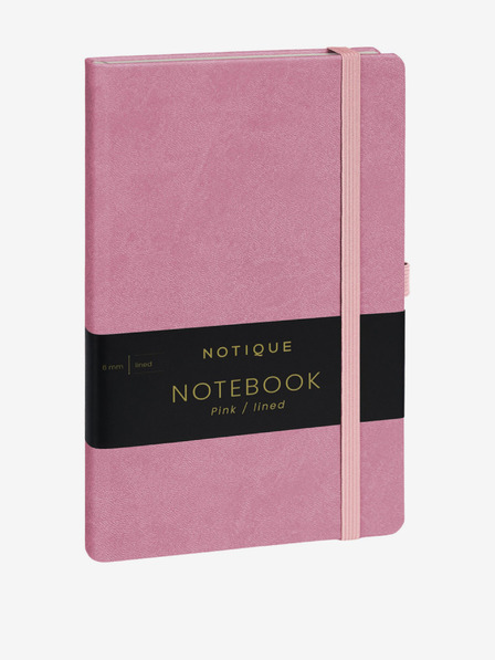 NOTIQUE NOTIQUE Notes Růžový, linkovaný, 13 x 21 cm