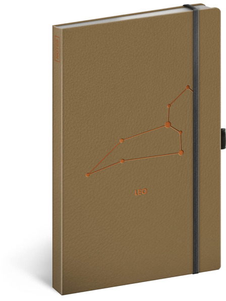 NOTIQUE NOTIQUE Notes Zvěrokruh Lev, linkovaný, 13 x 21 cm BAAGL