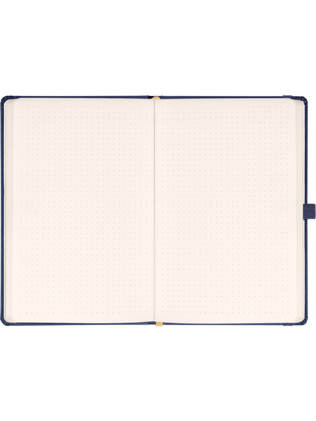 NOTIQUE NOTIQUE Notes Balacron, tmavě modrý, tečkovaný, 15 x 21 cm