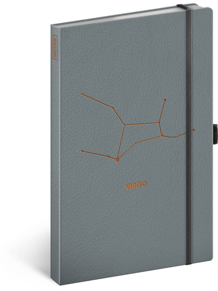 NOTIQUE NOTIQUE Notes Zvěrokruh Panna, linkovaný, 13 x 21 cm