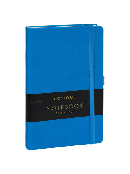 NOTIQUE NOTIQUE Notes Modrý, linkovaný, 13 x 21 cm