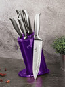 Berlingerhaus Sada nožů ve stojanu 6 ks Royal Purple Metallic Line Kikoza Collection BERLINGERHAUS