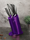 Berlingerhaus Sada nožů ve stojanu 6 ks Royal Purple Metallic Line Kikoza Collection BERLINGERHAUS