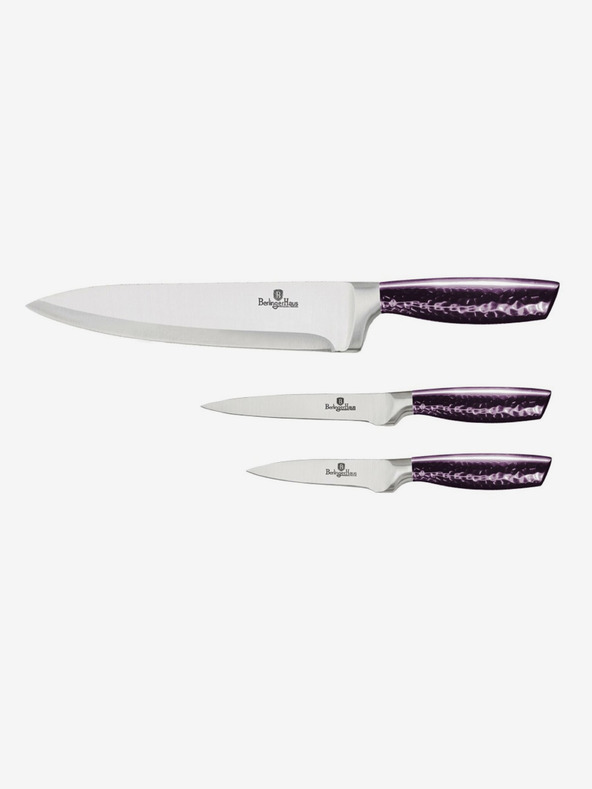 Berlingerhaus Sada tří nerezových nožů BERLINGERHAUS Purple Eclipse Collection
