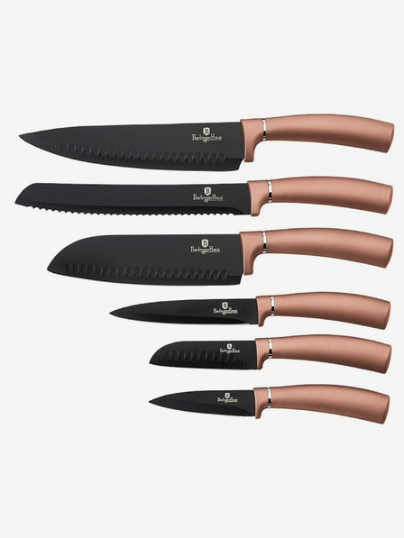 Berlingerhaus Sada šesti nožů s nepřilnavým povrchem BERLINGERHAUS Rosegold Metallic Line
