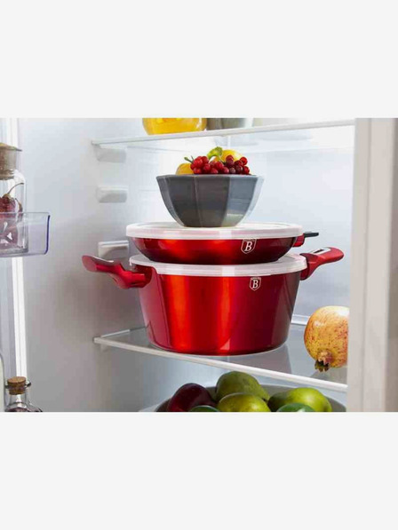 Berlingerhaus Sada nádobí s mramorovým povrchem 18 ks Burgundy Metallic Line BERLINGERHAUS