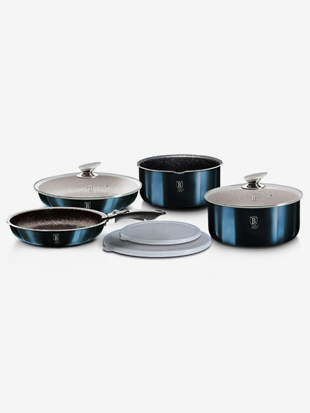 Berlingerhaus Sada nádobí s odnímatelnou rukojetí 9 ks Aquamarine Metallic Line BERLINGERHAUS