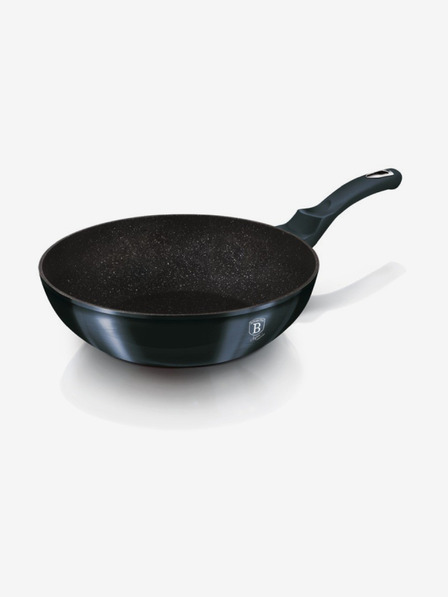 Berlingerhaus Pánev wok s mramorovým povrchem 28 cm BERLINGERHAUS Metallic Line Aquamarine Edition