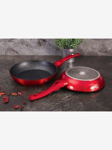 Berlingerhaus Pánev s mramorovým povrchem BERLINGERHAUS Burgundy Metallic Line (28 cm)