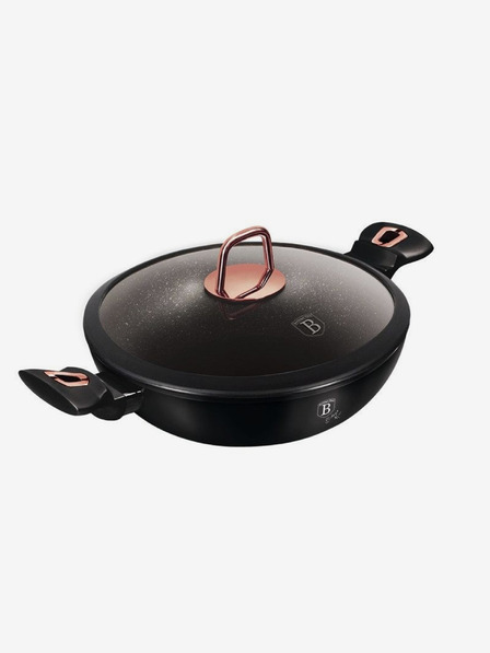 Berlingerhaus Pánev WOK s poklicí 30 cm Black Rose Collection BERLINGERHAUS