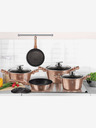 Berlingerhaus Wok pánev s mramorovým povrchem BERLINGERHAUS Rosegold Metallic Line (28 cm)