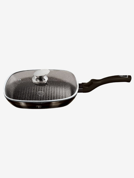 Berlingerhaus Pánev grilovací s poklicí 28 cm Shiny Black Collection BERLINGERHAUS