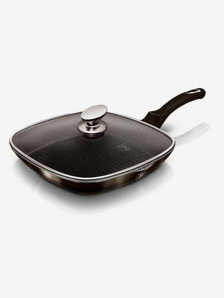 Berlingerhaus Pánev grilovací s poklicí 28 cm Shiny Black Collection BERLINGERHAUS