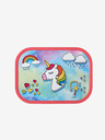 Mepal Růžovo-tyrkysový dětský svačinový box Mepal Campus Unicorn