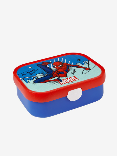Mepal Modro-červený svačinový box pro děti Mepal Campus Spiderman