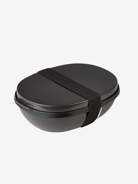 Mepal Černý jídelní box Mepal Ellipse Duo