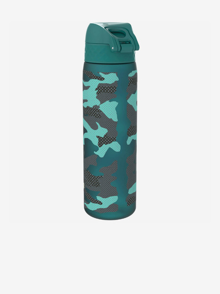 ION8 Tmavě zelená vzorovaná lahev Ion8 Leak Proof 500 ml