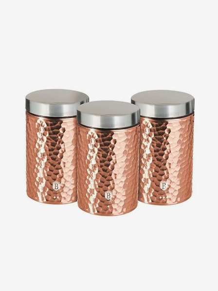 Berlingerhaus Dóza na potraviny sada 3 ks Primal Rosegold Metallic Line BERLINGERHAUS