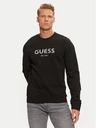 Guess Jeans Pánská černá mikina Guess Box Cn Sweatshirt