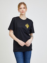 DOBRO Černé unisex tričko s potiskem DOBRO. pro Viki